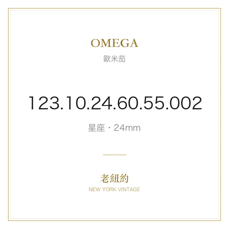 OMEGA 123.10.24.60.55.002 星座