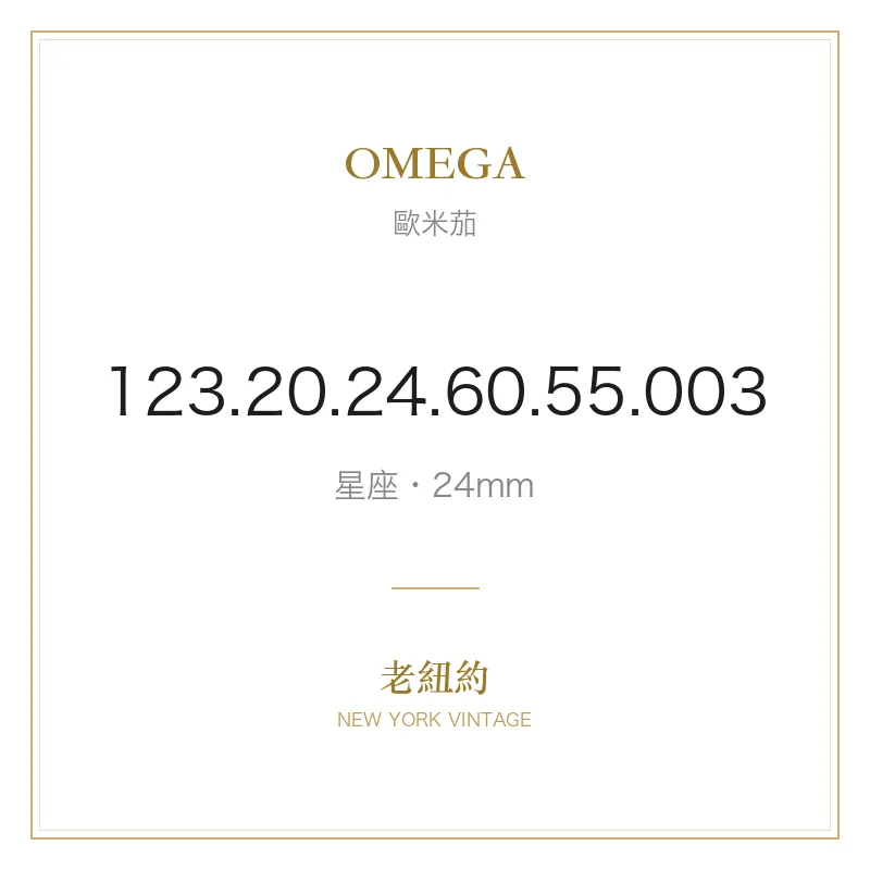 OMEGA 123.20.24.60.55.003 星座