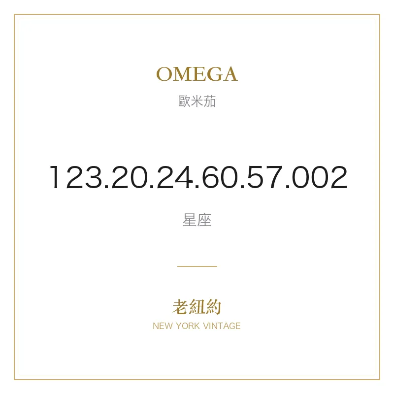 OMEGA 123.20.24.60.57.002 星座
