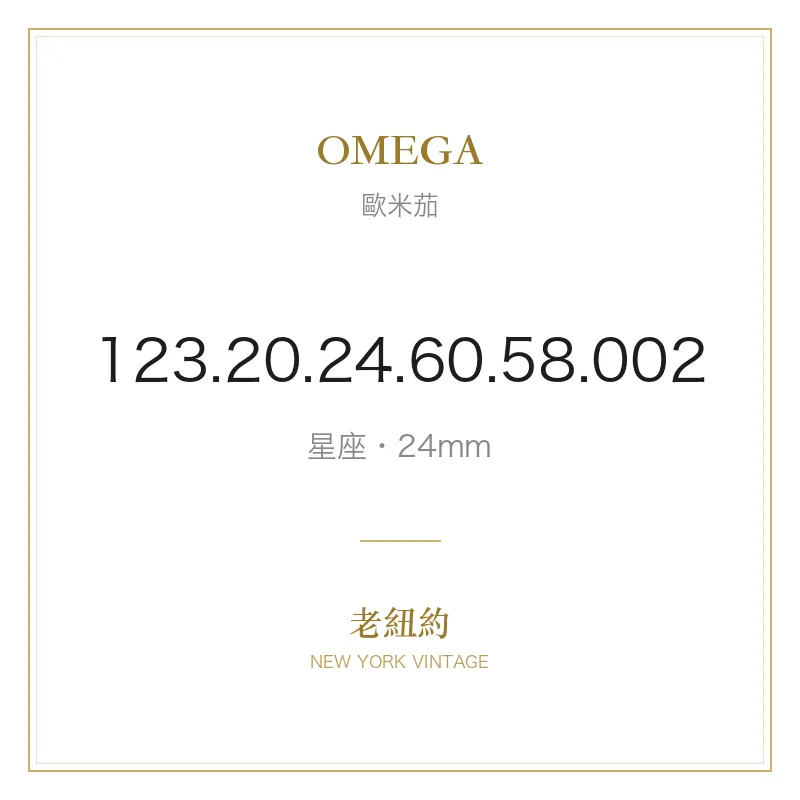 OMEGA 123.20.24.60.58.002 星座