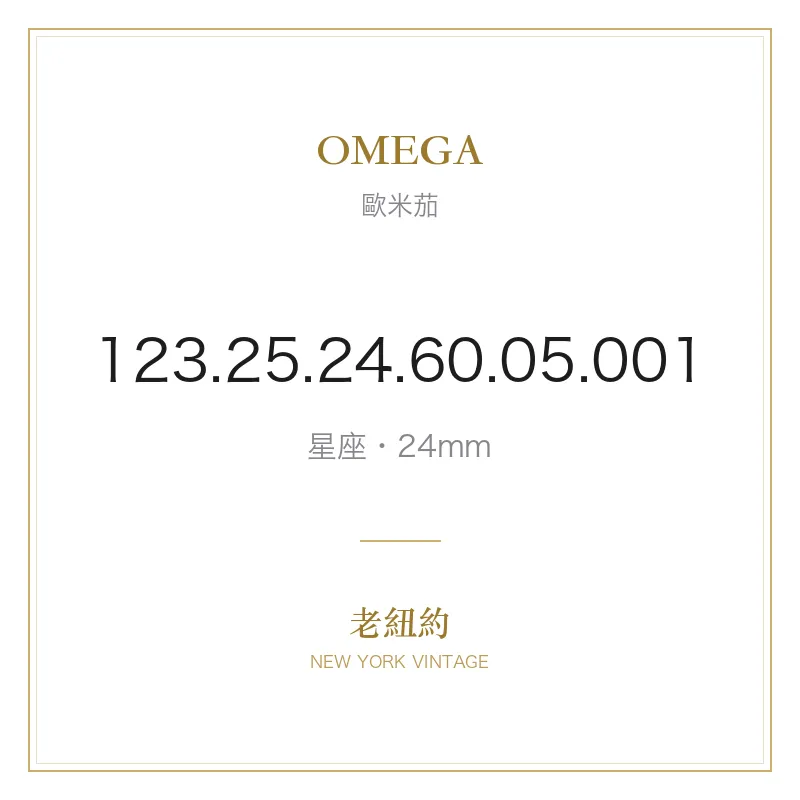OMEGA 123.25.24.60.05.001 星座