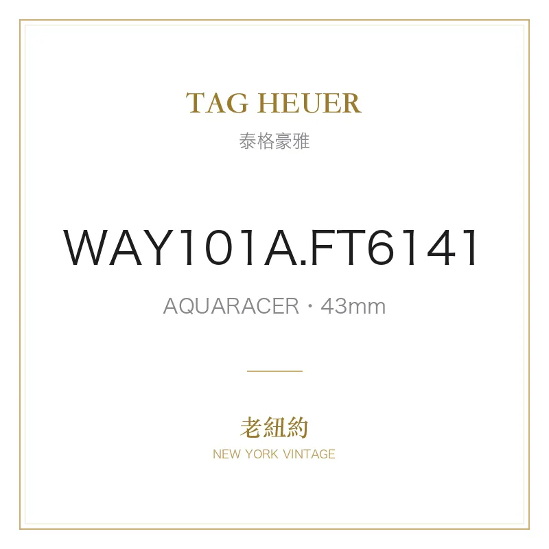 TAG HEUER WAY101A.FT6141 AQUARACER