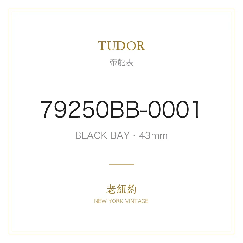 TUDOR 79250BB-0001 BLACK BAY