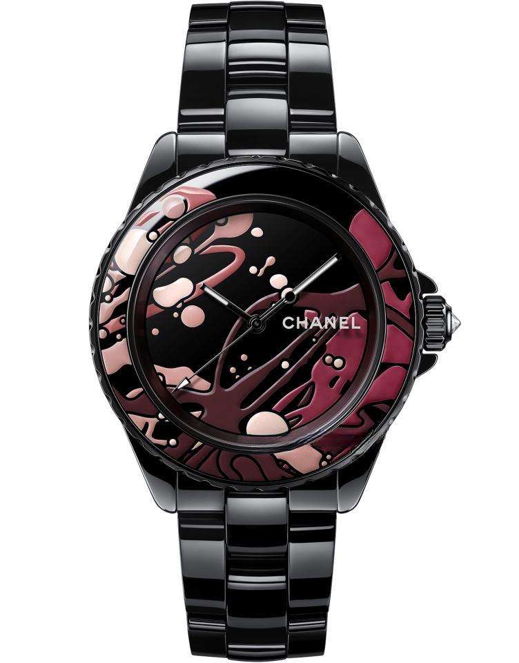 CHANEL （J12 Dripping Art 腕錶套組） J12