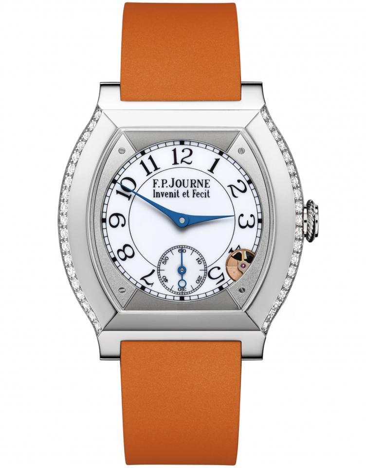 F.P.JOURNE élégante 40 mm titanium 2 rows of diamonds ELEGANTE