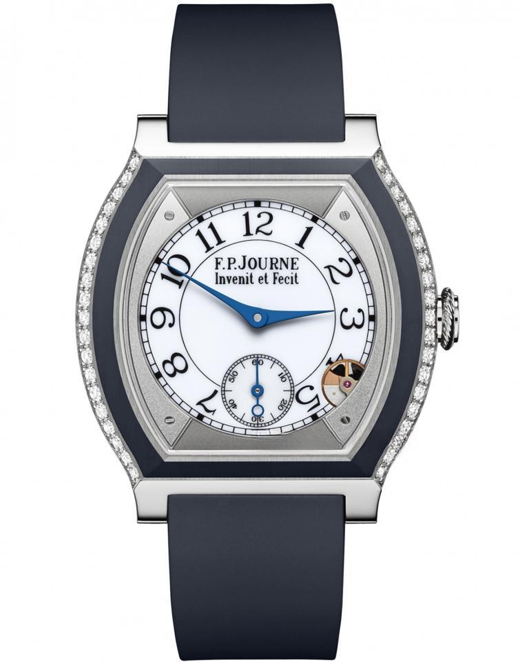 F.P.JOURNE élégante 40 mm titanium with inserts and 2 rows of diamonds ELEGANTE