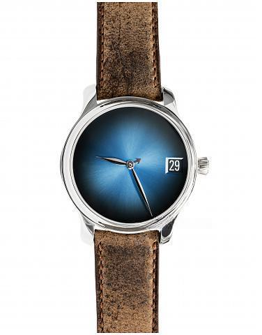 H. MOSER & CIE （勇創者萬年曆電光藍概念腕錶） 勇創者