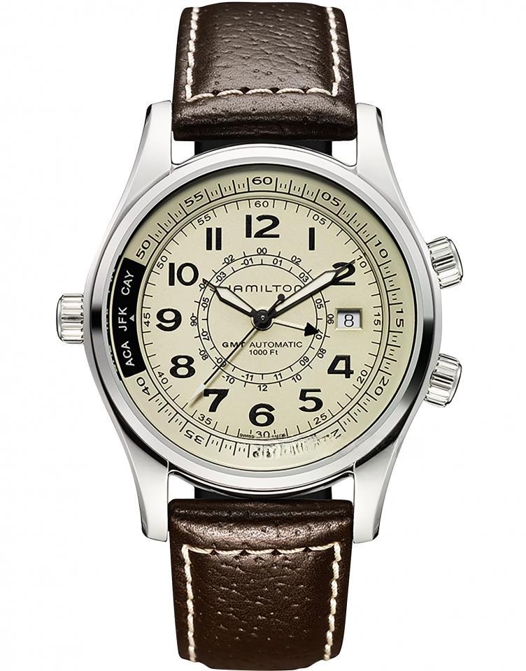 HAMILTON H77525553 卡其海軍