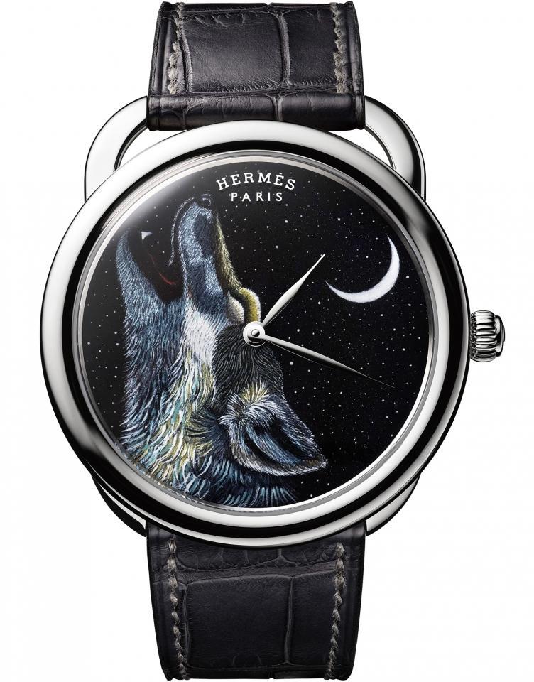 HERMES Arceau Awooooo 琺瑯工藝腕錶 ARCEAU