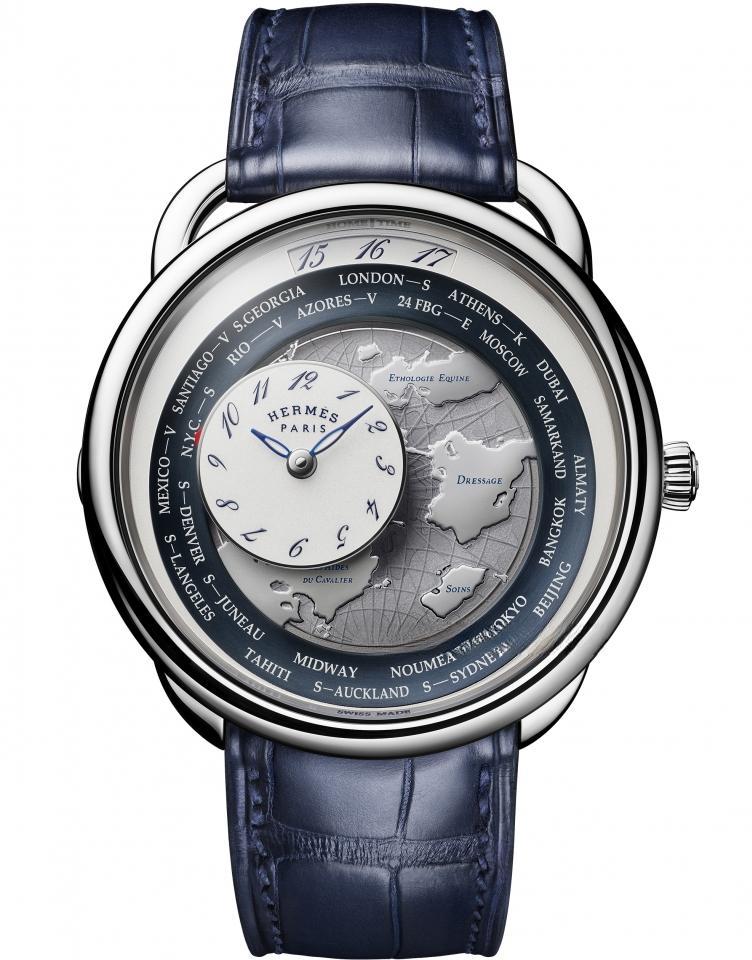 HERMES （Arceau Le temps voyageur Or blanc） ARCEAU