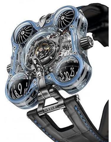 MB&F Sapphire crystal with luminescent details HOROLOGICAL MACHINES
