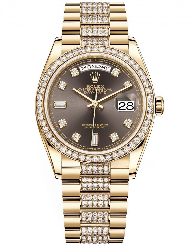 ROLEX 128348RBR-0007 DAY-DATE