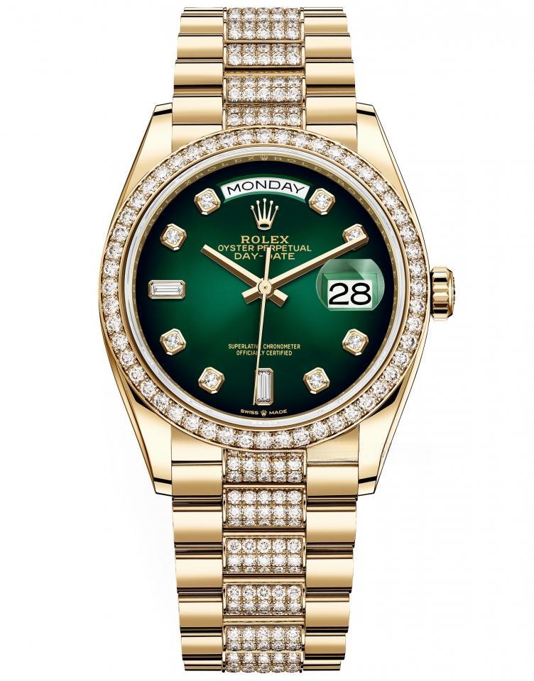 ROLEX 128348RBR-0036 DAY-DATE
