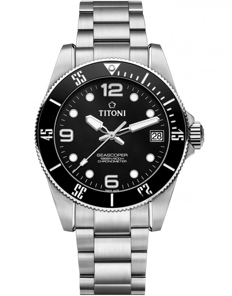 TITONI 83600 S-BK-256 SEASCOPER