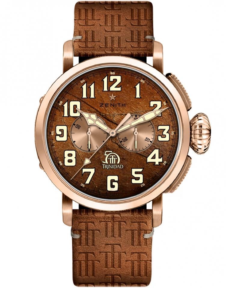 ZENITH （PILOT TYPE 20 CHRONOGRAPH TRINIDAD-18K玫瑰金款） PILOT