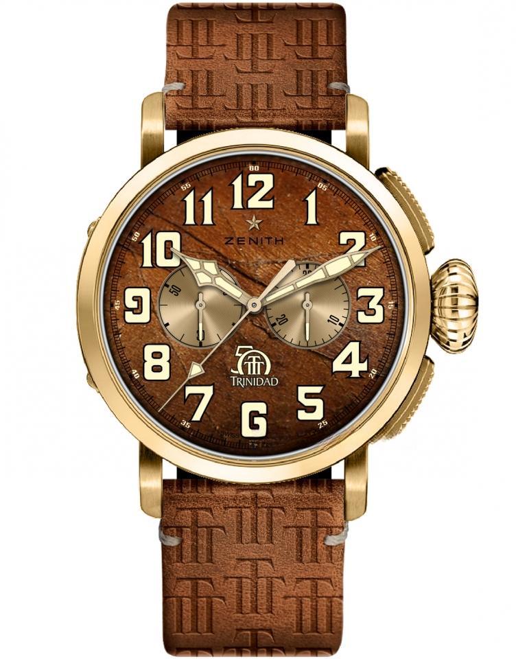 ZENITH （PILOT TYPE 20 CHRONOGRAPH TRINIDAD-黃金款） PILOT